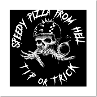 Speedy Pizza From Hell black Posters and Art